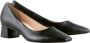 Högl Elegante Leren Blokhak Pumps Black Dames - Thumbnail 23