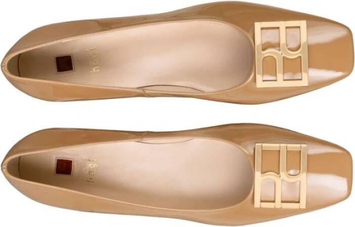 Högl Elegante Leren Pump voor Dames Beige Dames