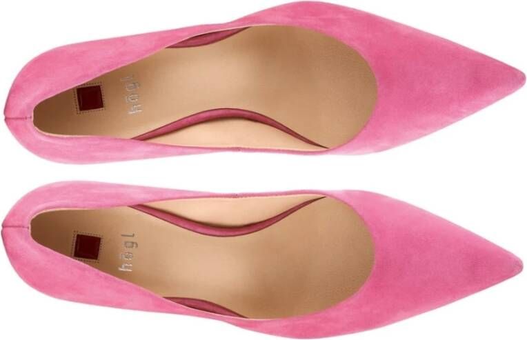 Högl Stijlvolle Roze Suede Pumps Roze Dames