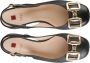 Högl Roze Leren Horsebit Block Heel Loafer Pumps Zwart Dames - Thumbnail 6