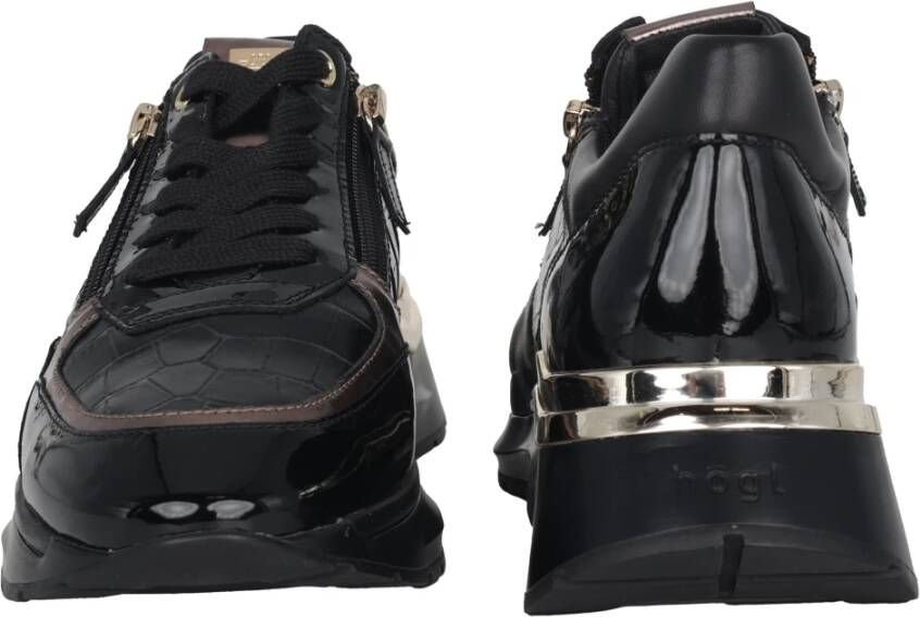 Högl Zwarte Patent Dames Sneaker Black Dames