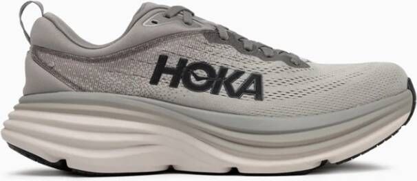 Hoka One Ademende Mesh Sneakers met TPU Finish Gray Heren