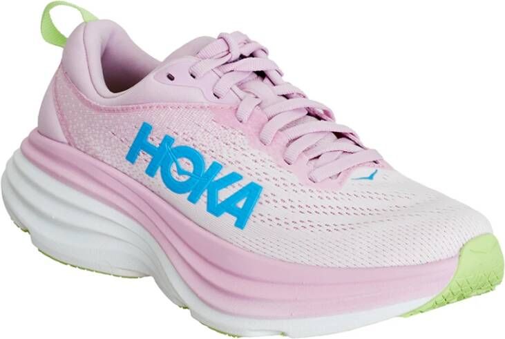 Hoka One Bondi 8 Hardloopschoenen Pink Dames