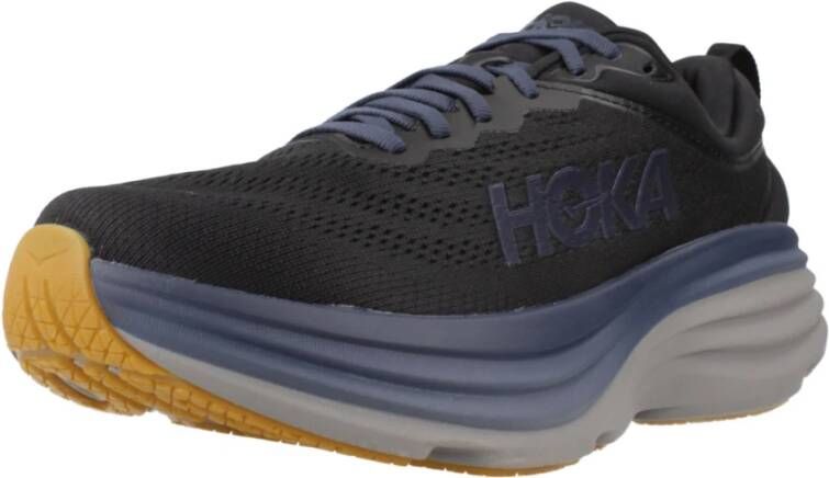 Hoka One Bondi 8 hardloopshirts Blue Heren