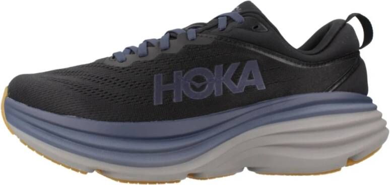 Hoka One Bondi 8 hardloopshirts Blue Heren