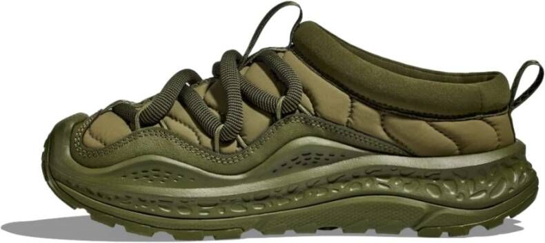 Hoka One Bosvloer Sneakers Futuristisch Ontwerp Green Heren