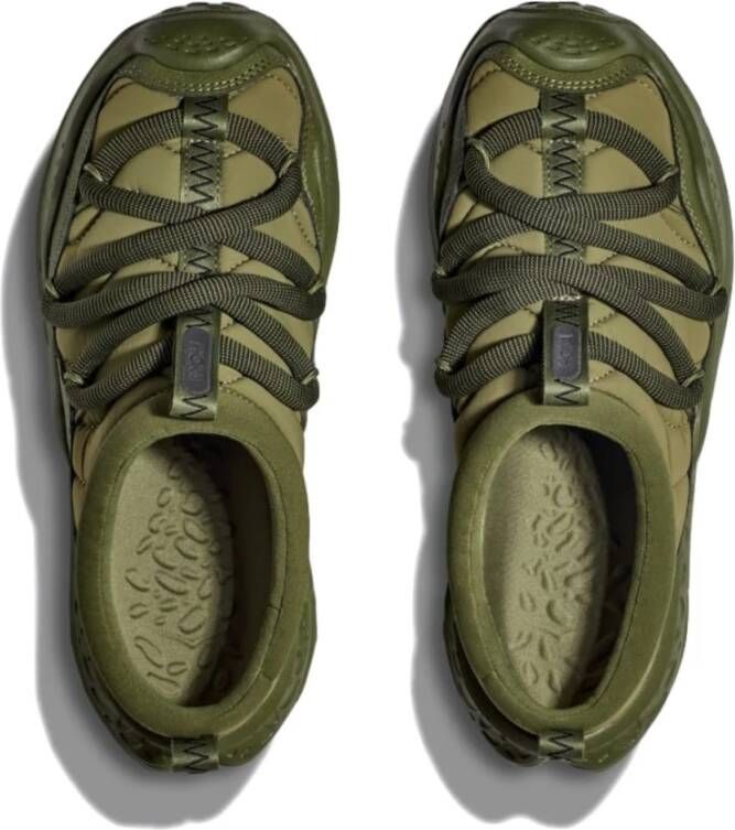 Hoka One Bosvloer Sneakers Futuristisch Ontwerp Green Heren