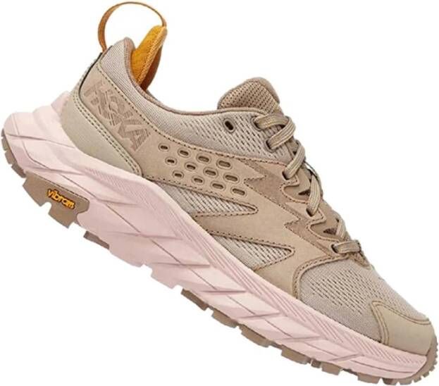 Hoka One Contrasterende lage sneakers Beige Dames