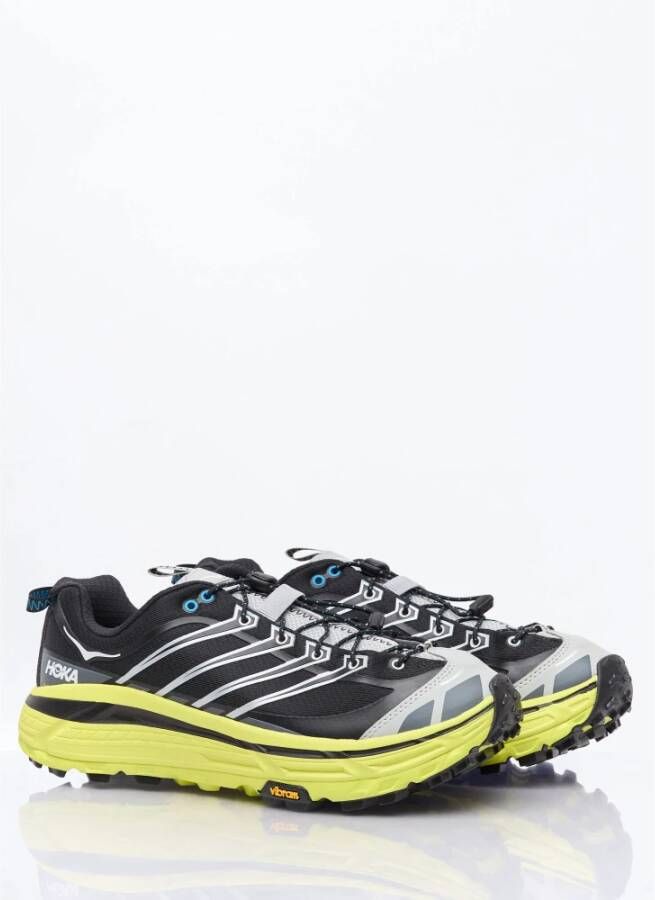 Hoka One Gedempte Sneakers met Quicklace Sluiting Black Heren