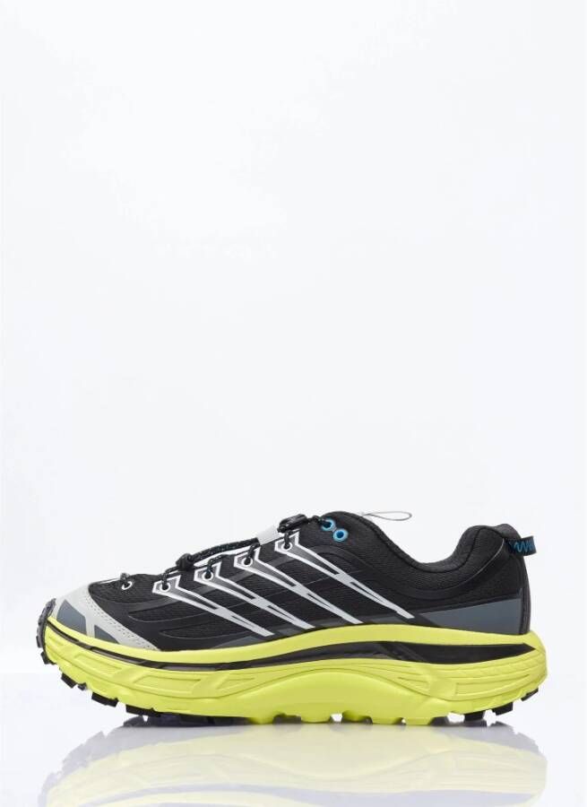 Hoka One Gedempte Sneakers met Quicklace Sluiting Black Heren