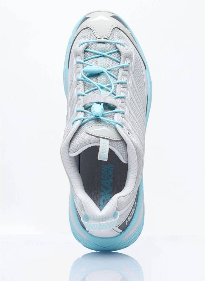 Hoka One Gedempte Sneakers met Quicklace Sluiting Blue Heren