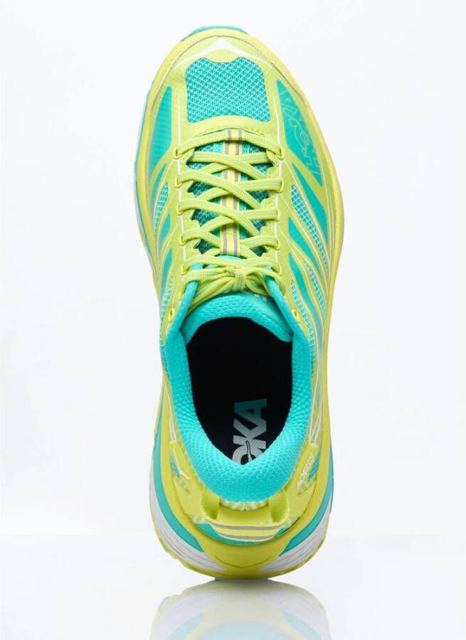 Hoka One Gedempte Sneakers met Quicklace Sluiting Green Heren