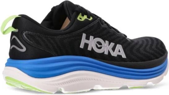 Hoka One Gestreepte Sneakers met Plateauzool Black Heren