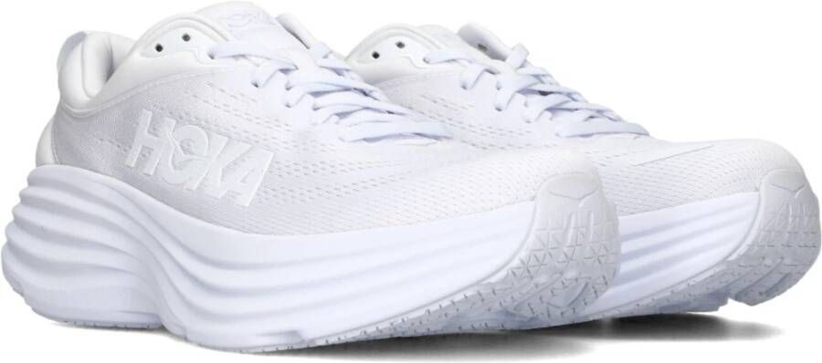 Hoka One Heren Bondi 8 Lage Sneakers White Heren