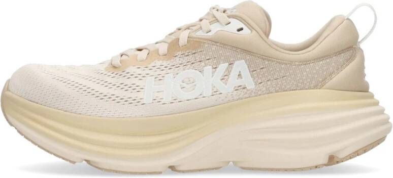 Hoka One Heren Bondi 8 Outdoor Schoen Beige Heren