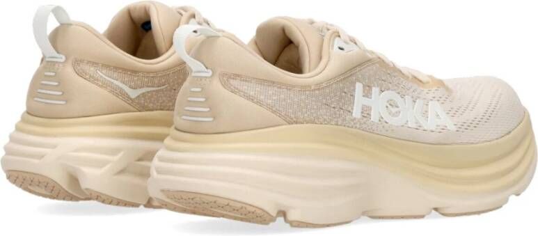 Hoka One Heren Bondi 8 Outdoor Schoen Beige Heren