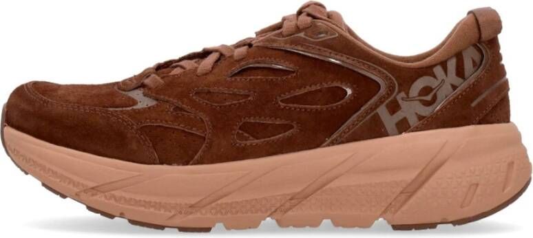 Hoka One Heren Clifton L Suede Outdoor Schoen Brown Heren