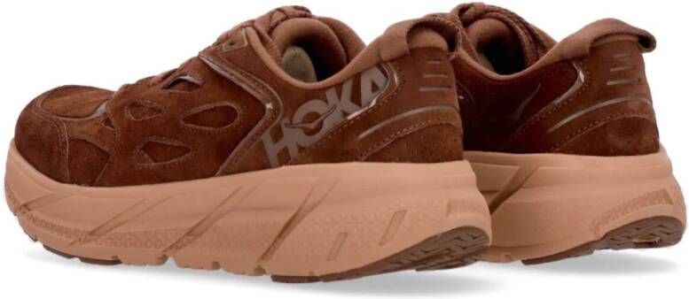 Hoka One Heren Clifton L Suede Outdoor Schoen Brown Heren