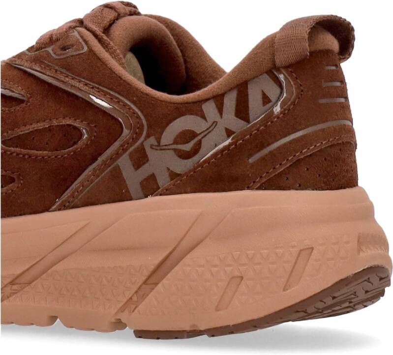 Hoka One Heren Clifton L Suede Outdoor Schoen Brown Heren