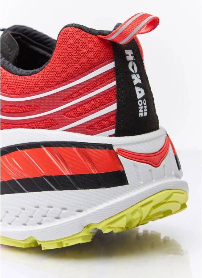 Hoka One Mesh Sneakers met TPU-versteviging Red Heren