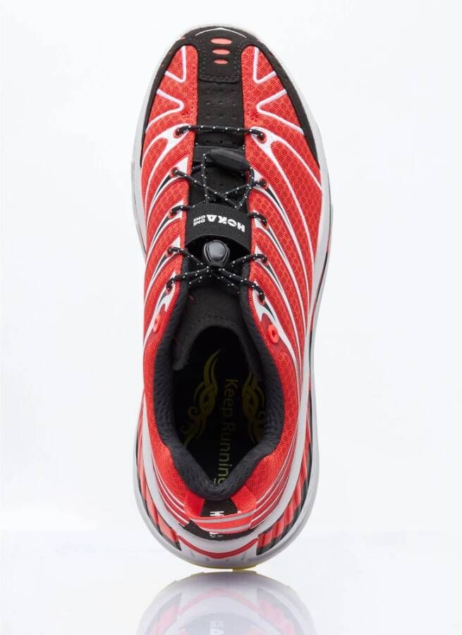 Hoka One Mesh Sneakers met TPU-versteviging Red Heren