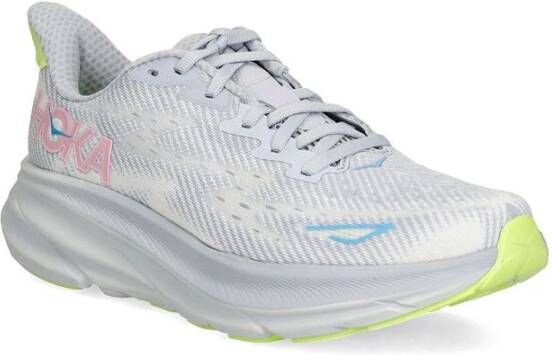 Hoka One Mesh Veterschoenen met Contrasterende Hiel Gray Heren