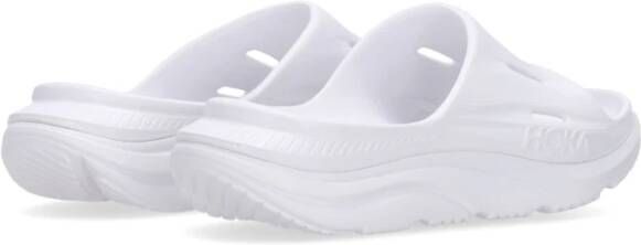 Hoka One Recovery Slide 3 Slippers Wit White Heren