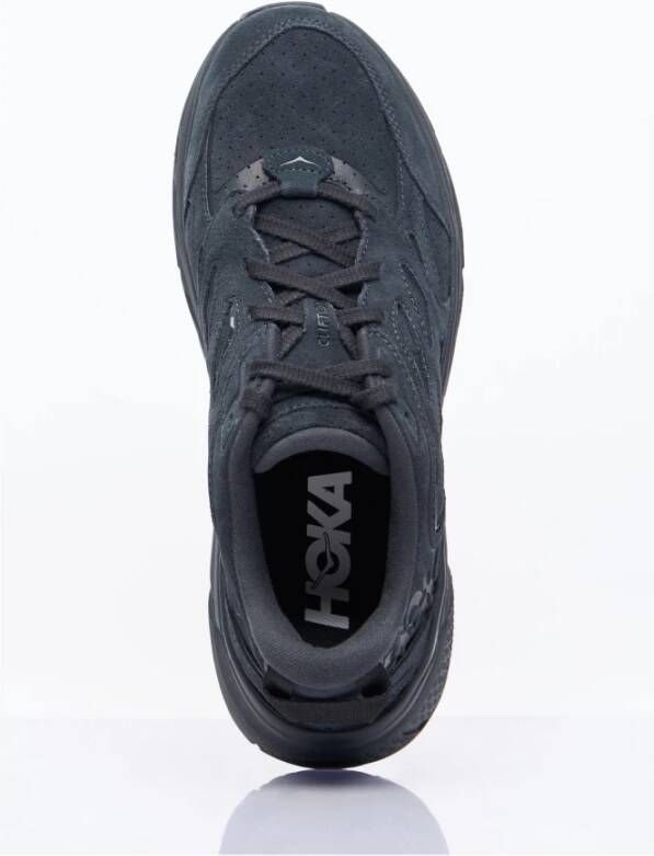 Hoka One Sneakers met suède panelen en SpeedFrame-constructie Black Heren