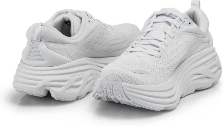 Hoka One Witte Bondi 8 Damessneakers White Dames