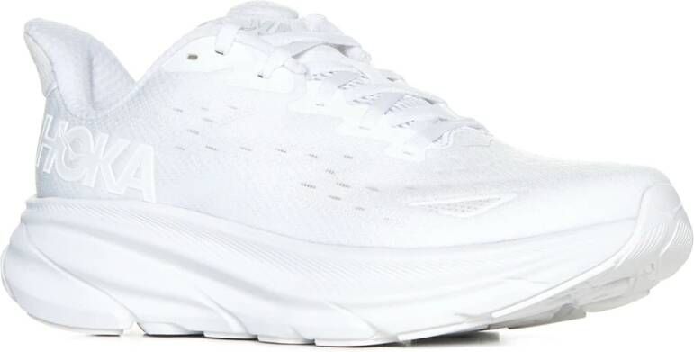 Hoka One Witte Chunky Sole Sneakers White Dames