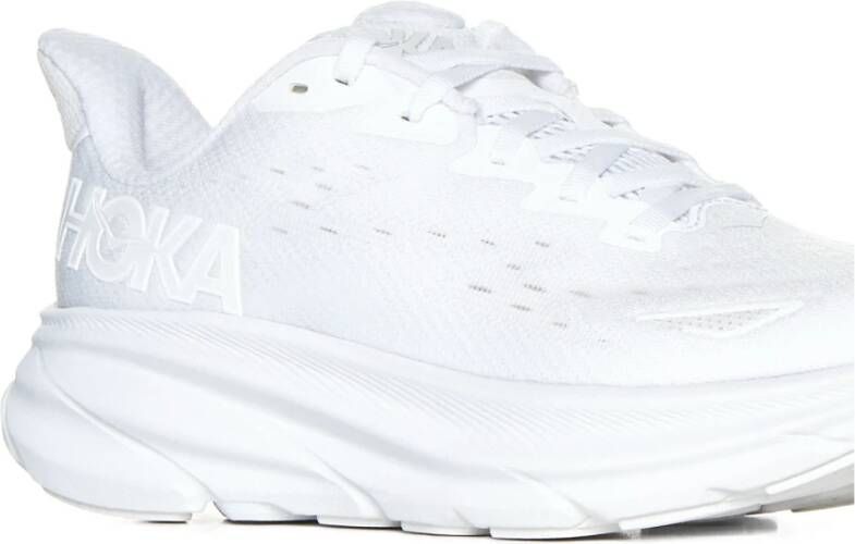 Hoka One Witte Chunky Sole Sneakers White Dames