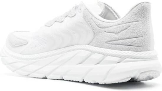 Hoka One Witte Sneakers met Dikke Rubberen Zool White Heren