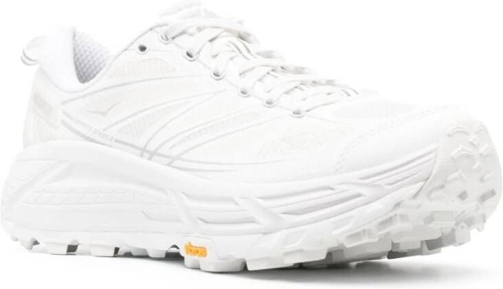 Hoka One Witte Sneakers Paneelontwerp Logoprint White Heren