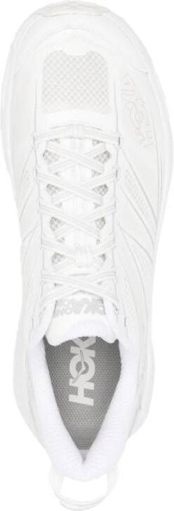 Hoka One Witte Sneakers Paneelontwerp Logoprint White Heren