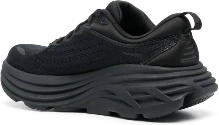 Hoka One Zwarte Bondi 8 Hardloopschoenen Black Unisex