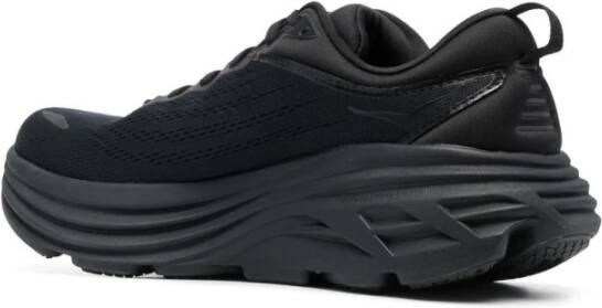 Hoka One Zwarte lage sneakers met reflecterende details Black Heren