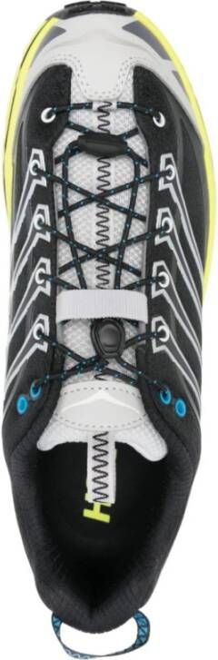 Hoka One Zwarte Mesh Sneakers met Reflecterende Details Multicolor Heren