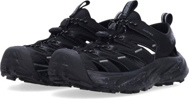 Hoka One Zwarte outdoor trekking sandaal schoen Black Heren