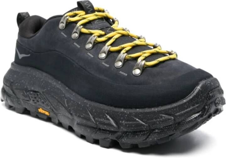 Hoka One Zwarte Sneakers met Vibram Zool Black Heren