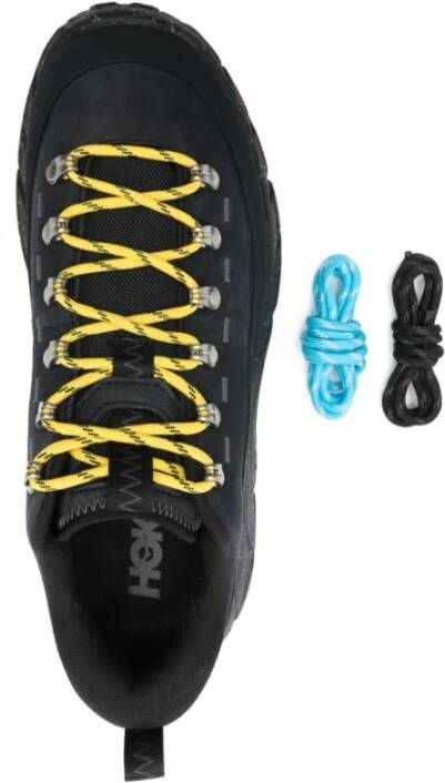 Hoka One Zwarte Sneakers met Vibram Zool Black Heren