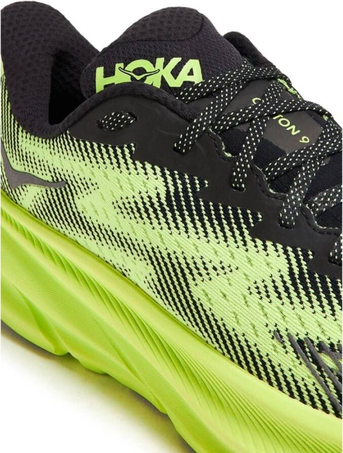 Hoka One Zwarte Sneakers U Clifton 9 GTX Black Dames