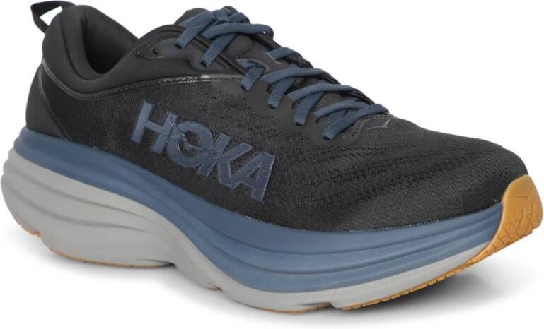 Hoka One Zwarte Sneakers voor Mannen Aw24 Black Heren