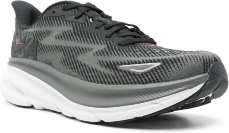 Hoka One Zwarte Sneakers voor Mannen Black Heren