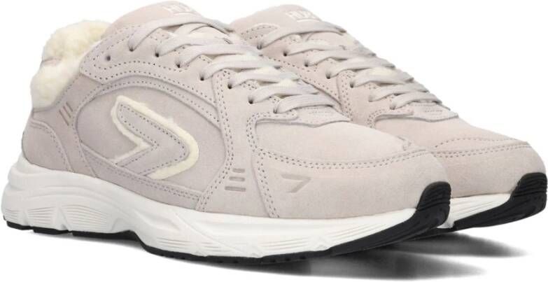 Hub Beige Suède Lage Dames Sneakers Beige Dames