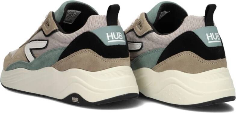 Hub Beige Suède Lage Sneakers Multicolor Heren