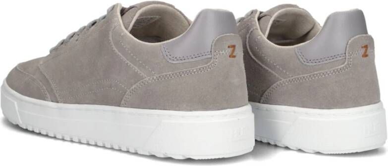 Hub Grijze Velvet Lage Sneakers Gray Heren