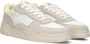 Hub Match Sneakers Leren Sneaker Dames Beige - Thumbnail 4