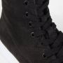 Hub Day Veterboots Laarzen Met Veters Dames Zwart - Thumbnail 4