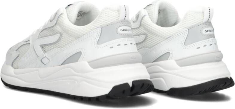 Hub Witte Lage Sneakers Grid-w White Dames