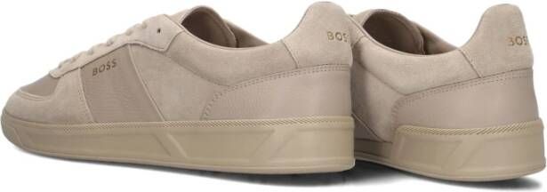 Hugo Boss Beige Suède Lage Sneakers Beige Heren